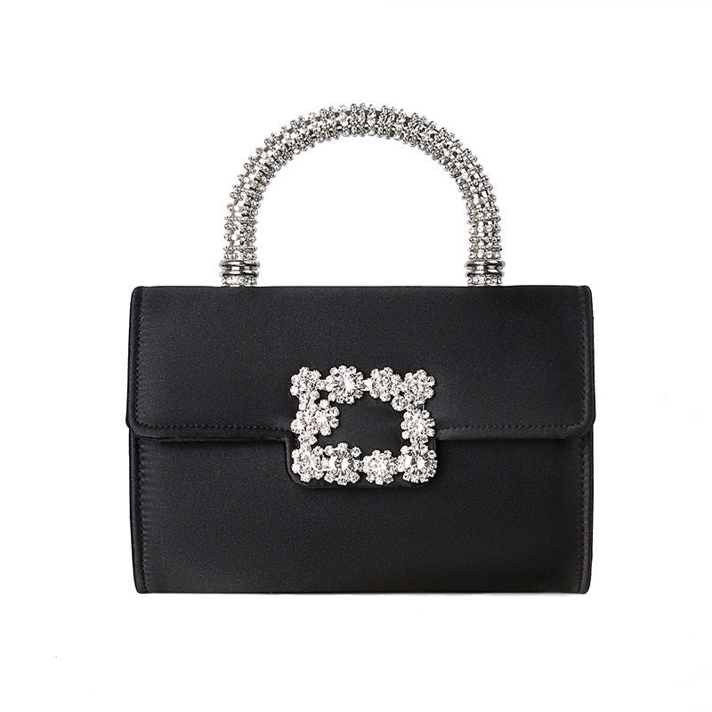 Imitation Silk Chain Hand Holding Sier Evening Bags