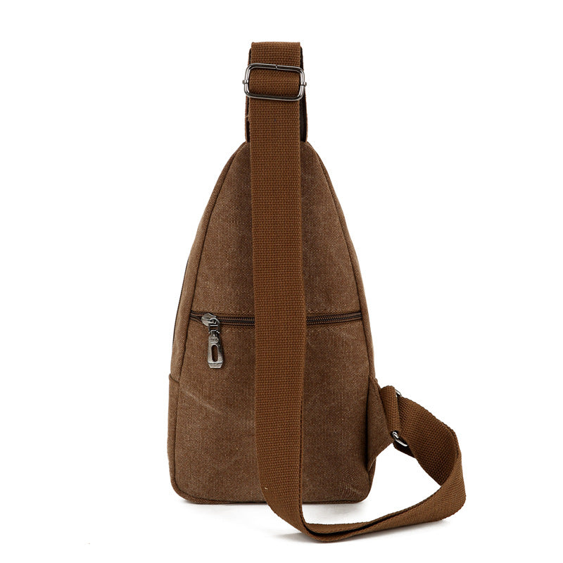 Slouchy Classic Canvas Convenient Simple Retro Men's Chest Bags