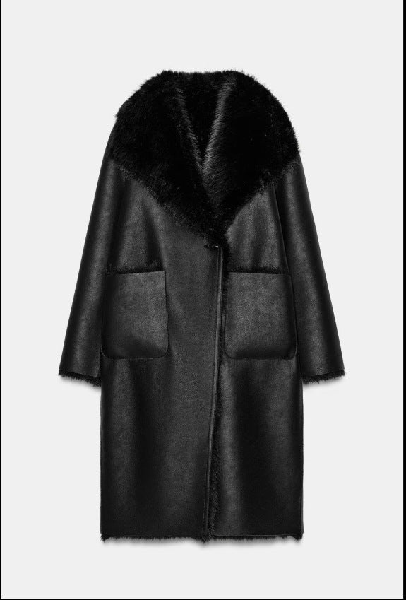 Women's Z Temperament Wild Long Two-sided Wear Jackets