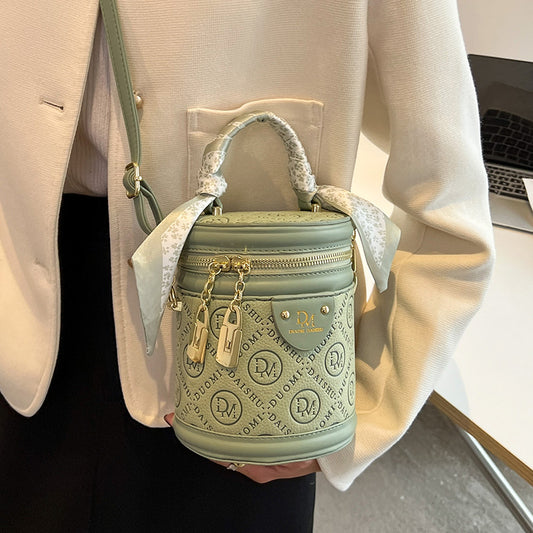 Women's New Cool High-grade Niche Cylinder Bags