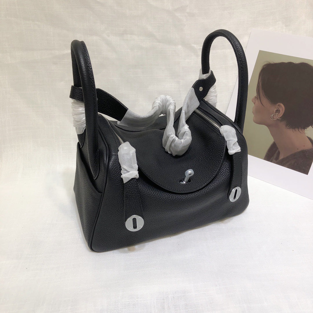 Women's Cowhide Mini Lindy Genuine Leather Doctor Gold Crossbody Bags