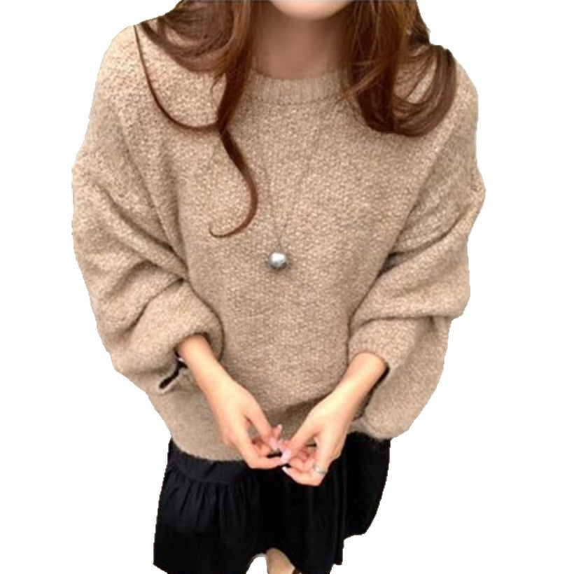 Women's High-grade Purple Pullover Milk Soft Glutinous Sweaters