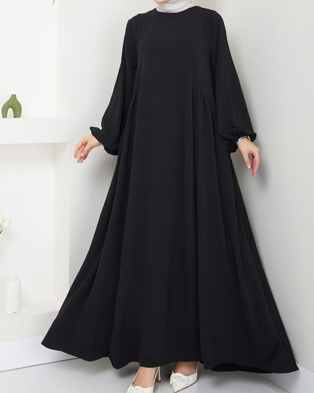 Women's Muslim Wear Solid Color Elegant Fashion Loose Dresses