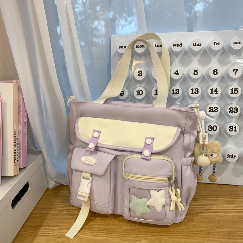 Female Korean Class Vintage Style Mori Men's Messenger Bags