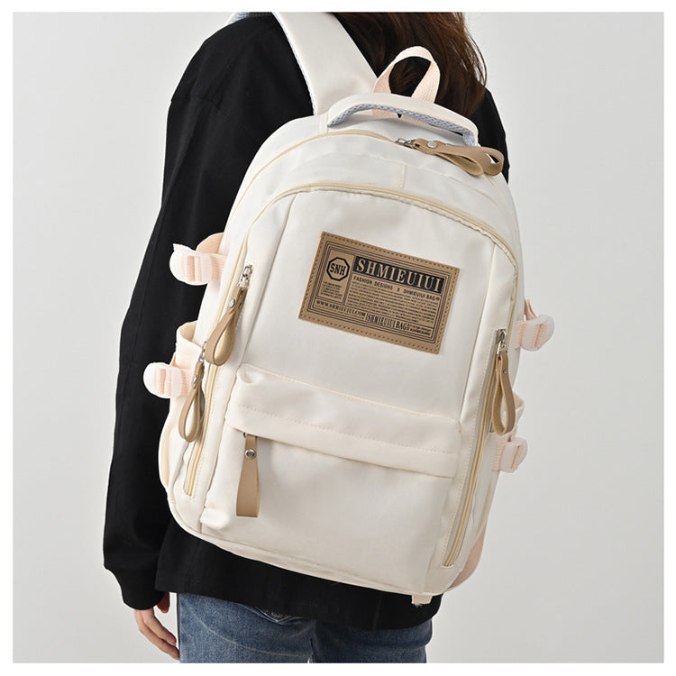 Large Capacity Letter Trendy Unisex Lightweight Backpacks