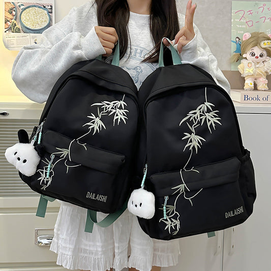 Chinese Style Niche Design Lightweight Waterproof Middle School Students' Schoolbags