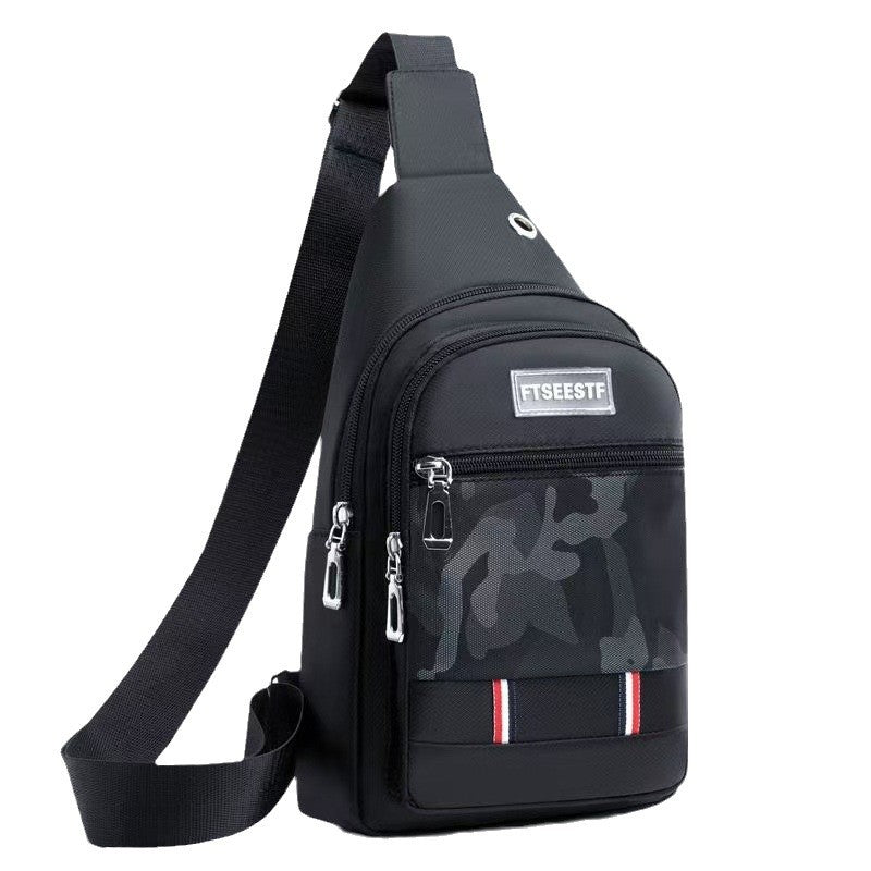 Men's Creative Attractive Waterproof Derm Stitching Men's Messenger Bags