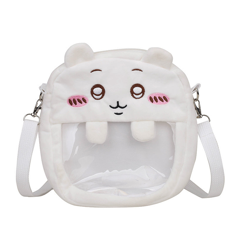 Cartoon Anime Style Cute Rabbit Round Crossbody Bags