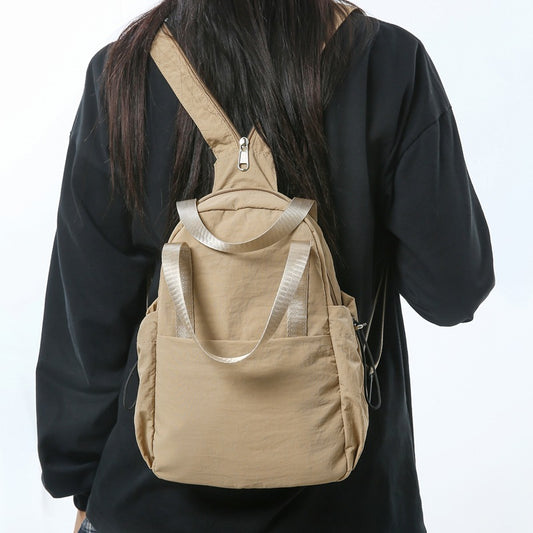 Women's & Men's & Multipurpose Large Capacity Riding Trendy Korean Middle School Students' Schoolbags