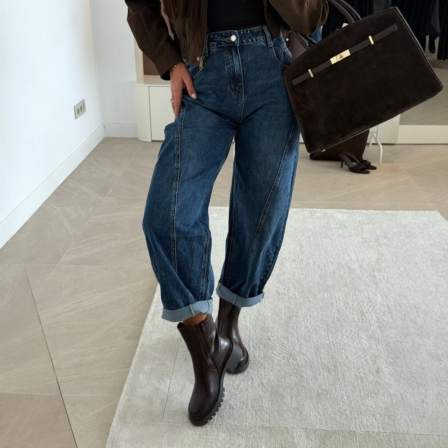 Women's Autumn Street Hipster Casual Loose Jeans