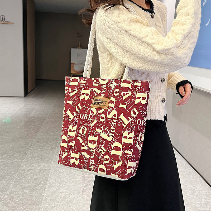 Canvas Female For Class Commuter Large Capacity Bags