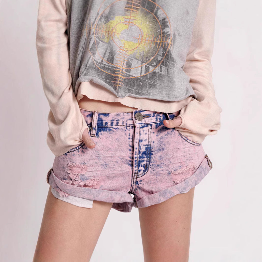Casual Charming Women's Summer Denim Washed Women's Jeans