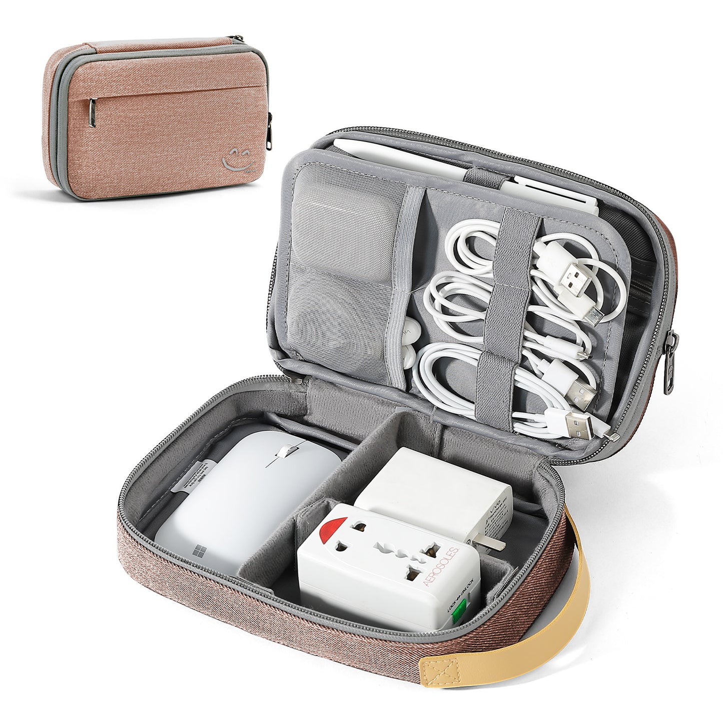 Power Bank Protecting Sleeve Earphone Dustproof Travel Bags