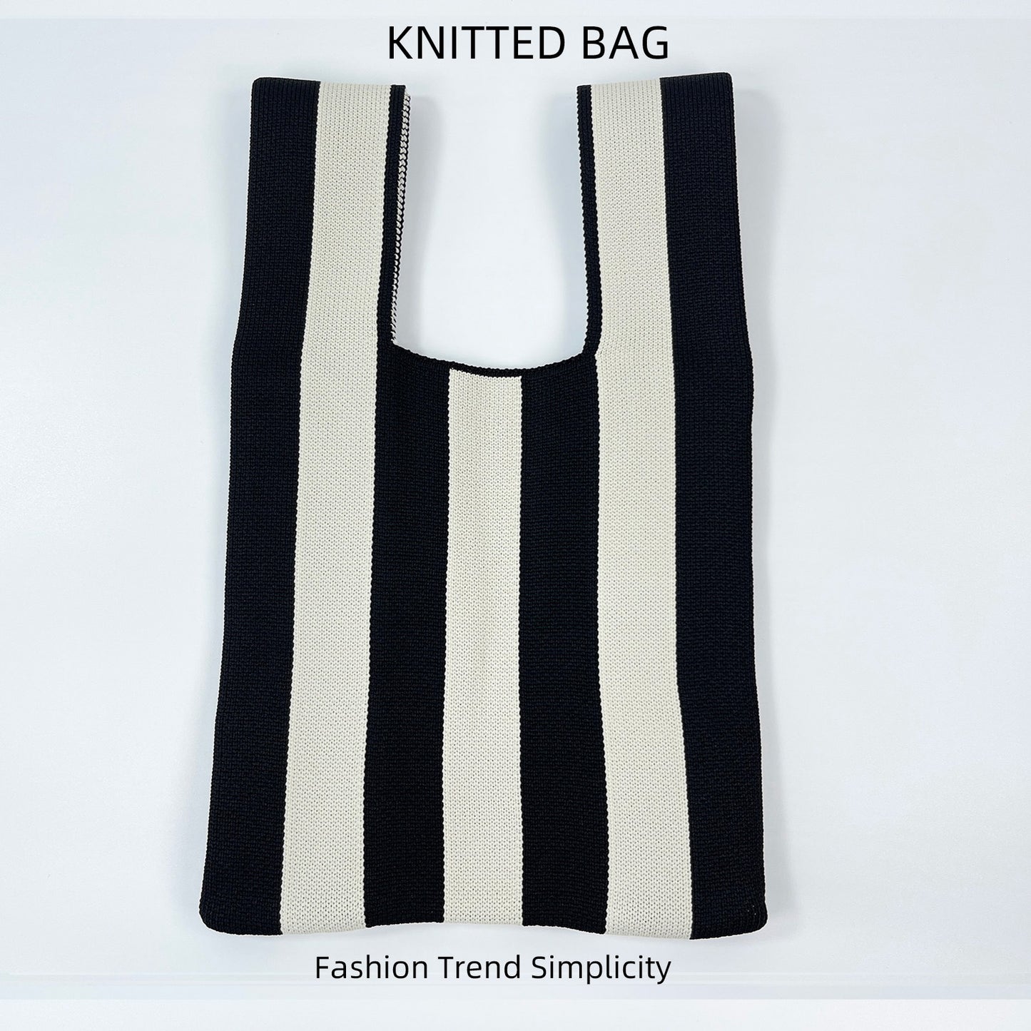 Women's Flower Knitted Large Capacity Totes Wrist Handbags