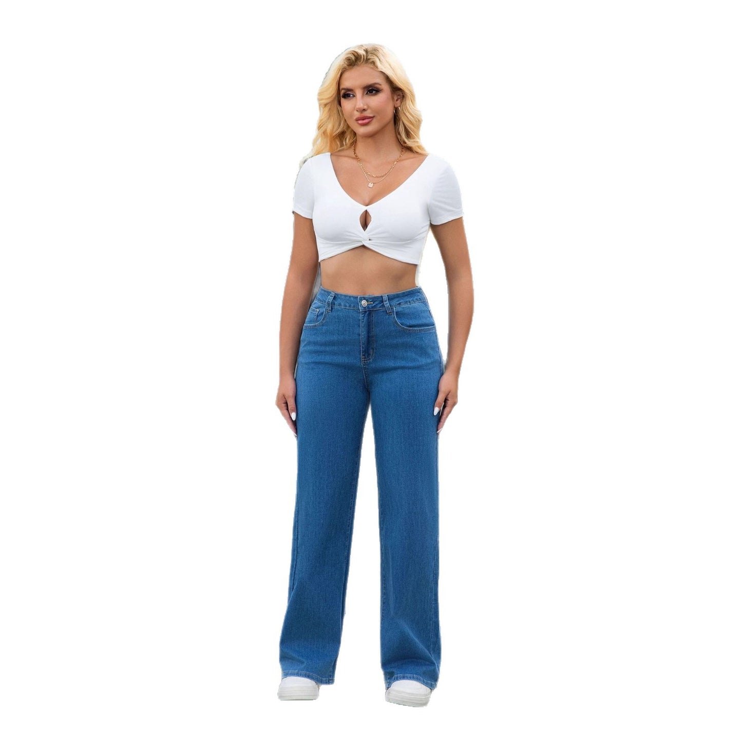 Women's High Waist Stretch Slimming Hip Raise Women's Jeans