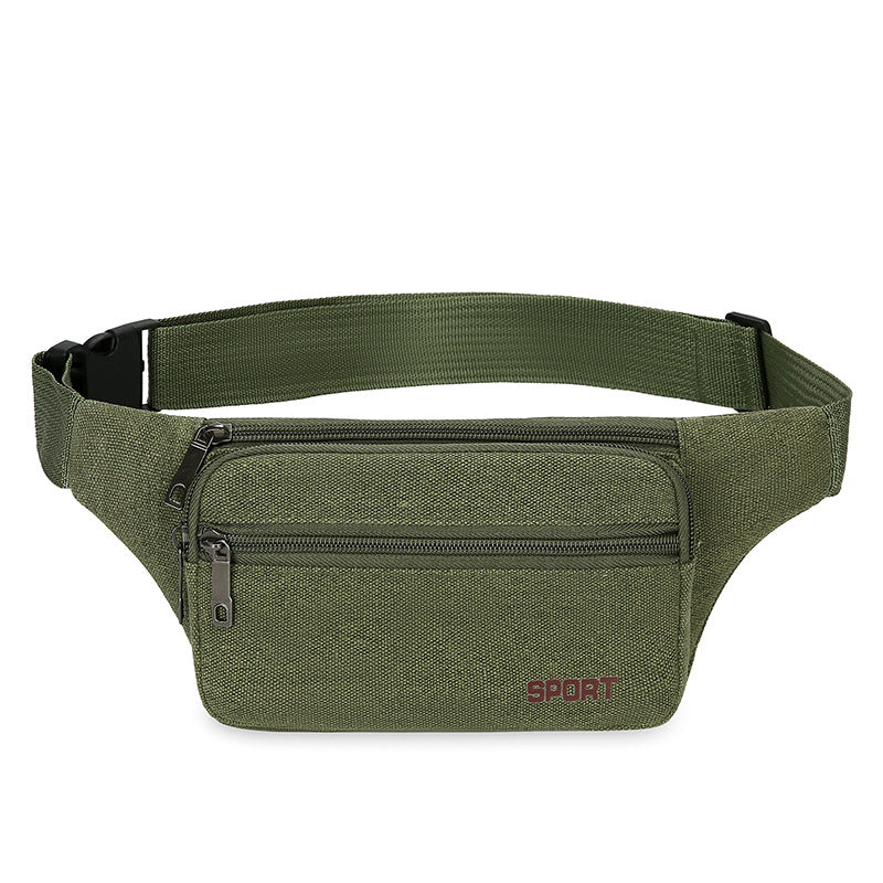 Men's Versatile Popular Retro Canvas Unisex Men's Waist Packs