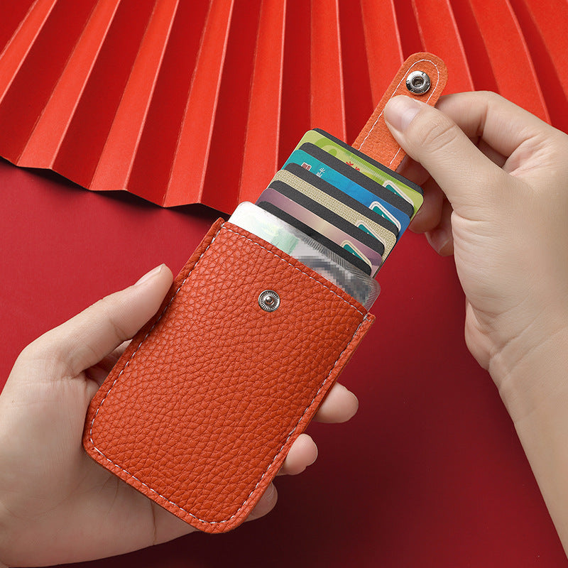 Pull-out Multiple Slots Certificate Large Capacity Card Holder