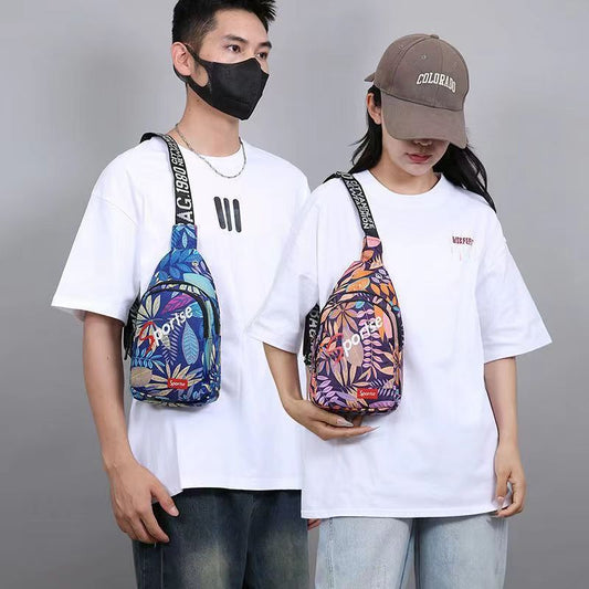 Women's & Men's & Large Capacity Waterproof Hard-wearing Personality Trendy Men's Chest Bags