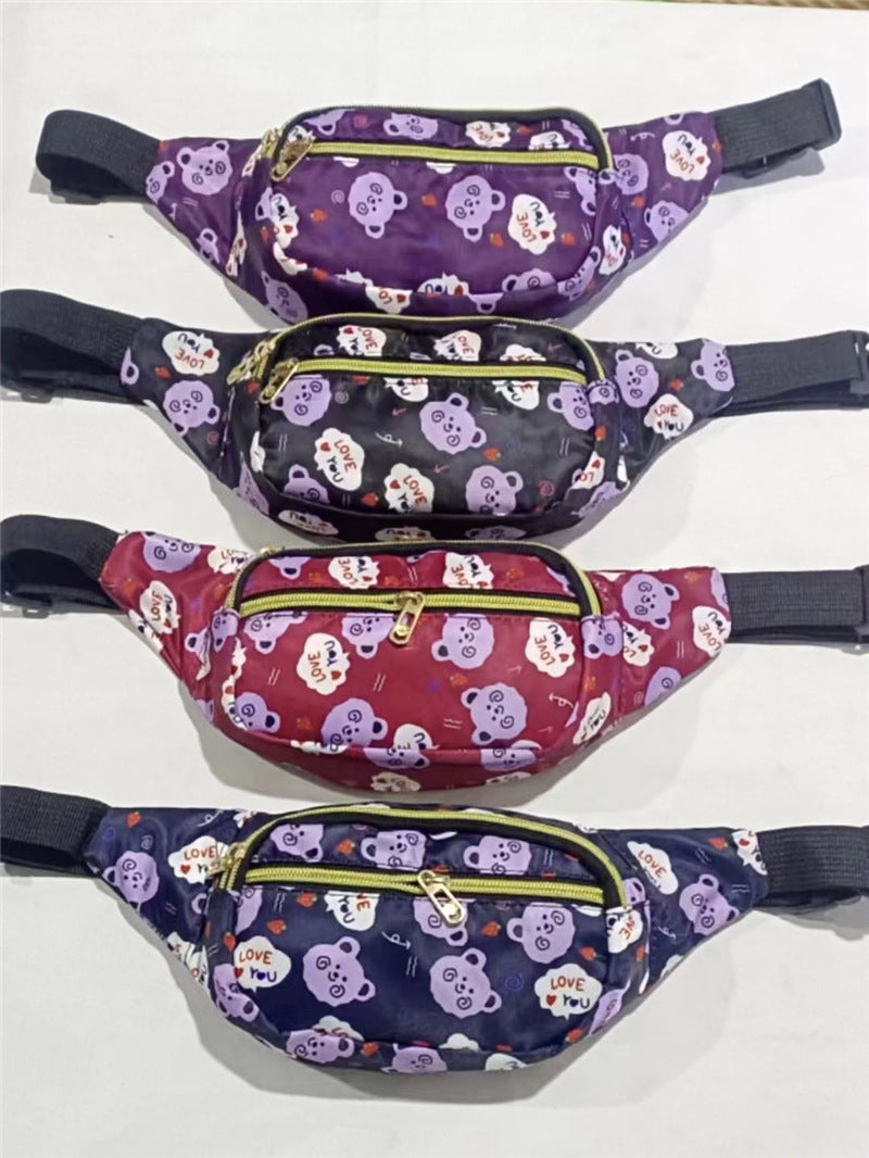 Women's Composite Cloth Zipper Fashion Advertising Gift Men's Waist Packs