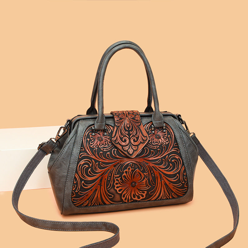 Trendy Women's Retro Simple Large Capacity Handbags