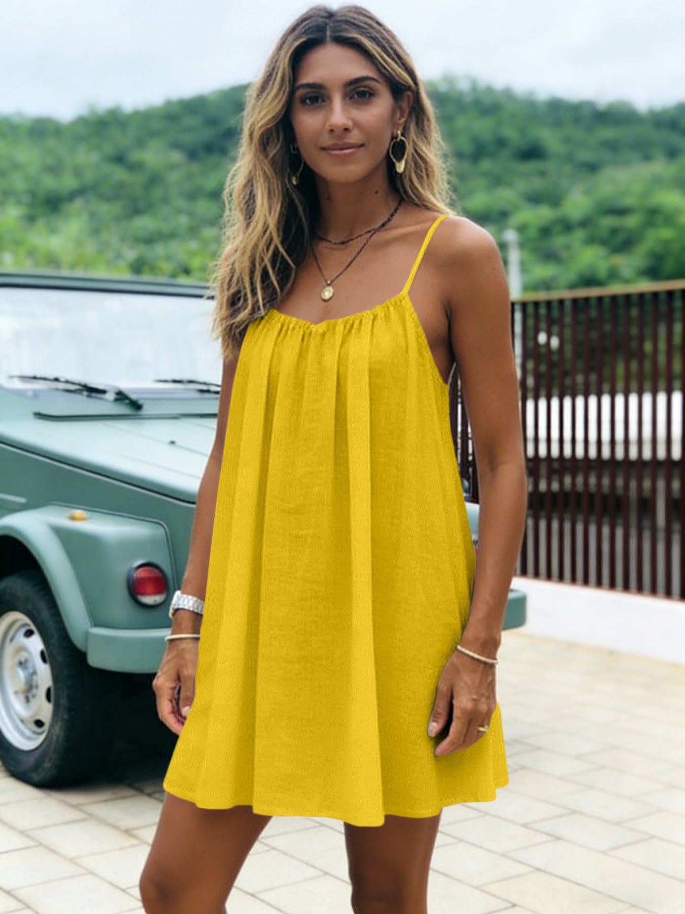 Women's Strap Backless Loose Summer Casual Fashion Dress