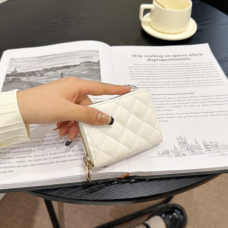 Lambskin Expanding Multiple Slots Swiping Bank Card Holder