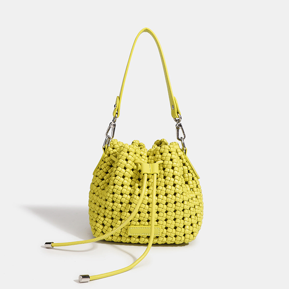 Women's Woven Drawstring Cross Body High-grade Bags