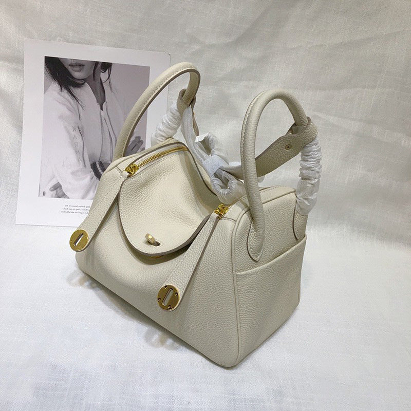 Women's Cowhide Mini Lindy Genuine Leather Doctor Gold Crossbody Bags