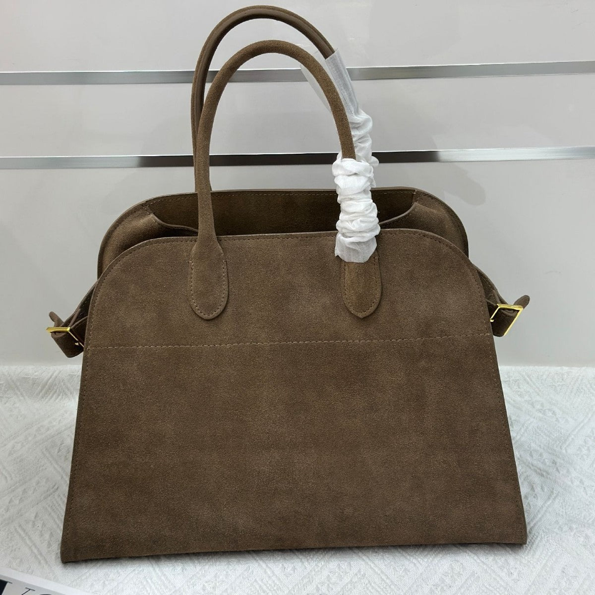 Women's Frosted Suede Large Capacity Fashion Commuter Tote Bags