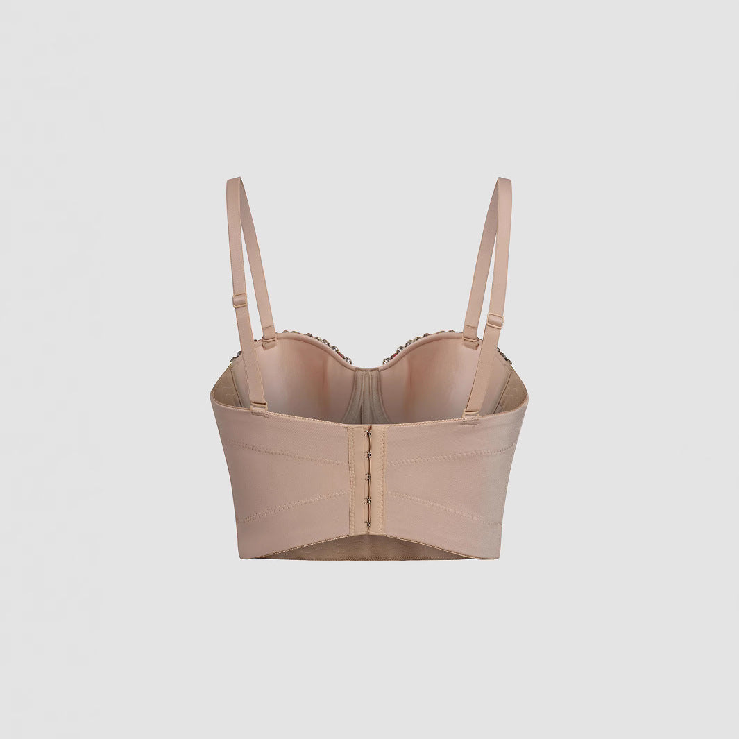 Women's Outer Wear Hot Chain Sequins Tube Sexy Tops