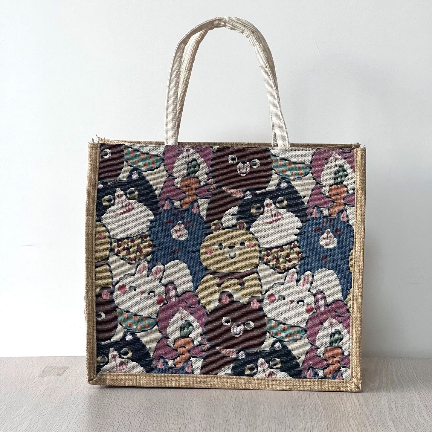 Women's Style Good-looking Literary Large Capacity Cotton Linen Handbags