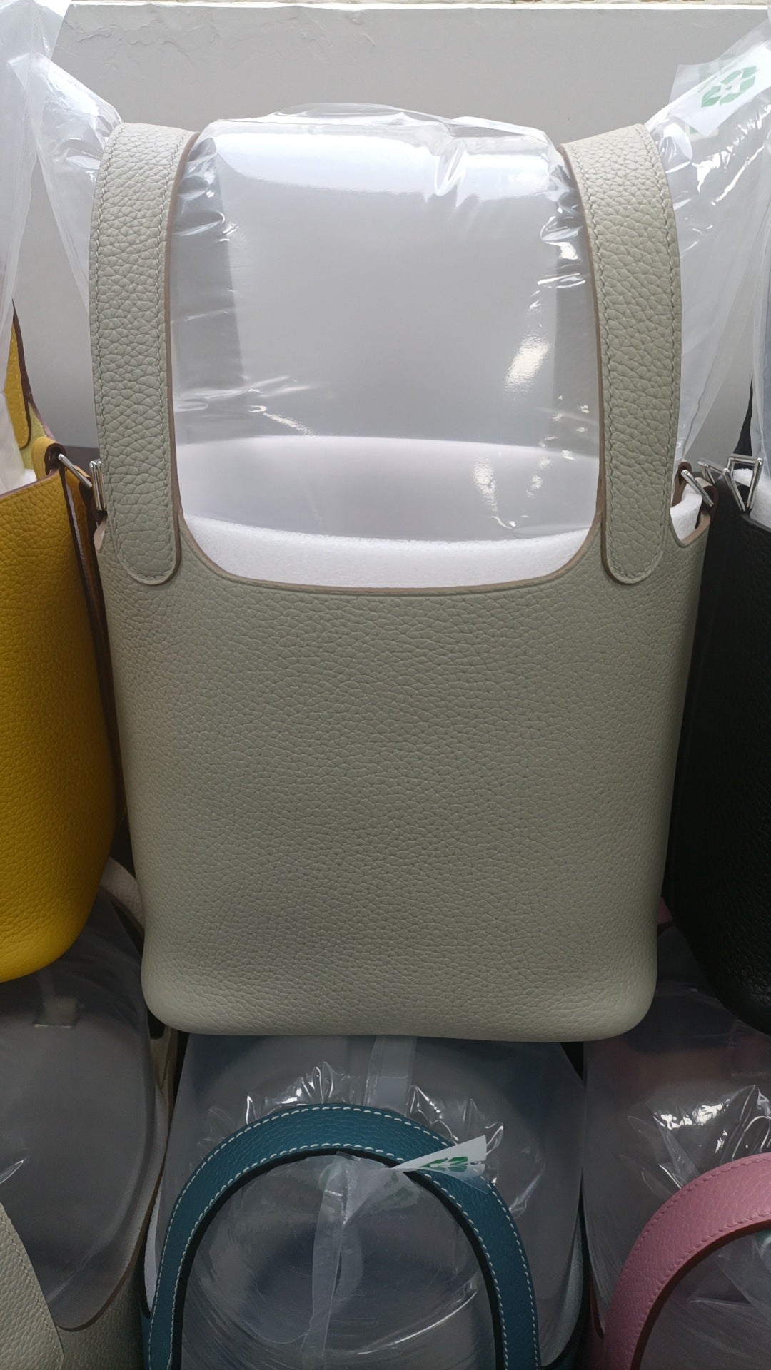 New Vegetable Basket Layer Thickness Cowhide Handbags