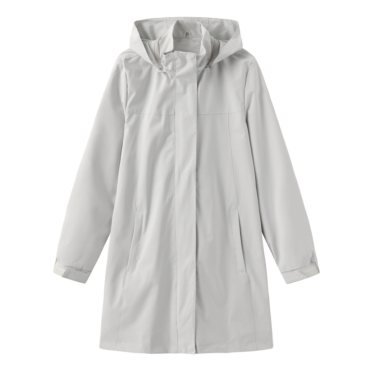 Women's Windbreaker Solid Color Long Sleeve Thin Coats