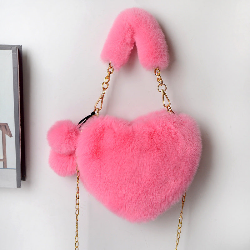 Attractive Versatile Classy Cool Heart Heart-shaped Shoulder Bags