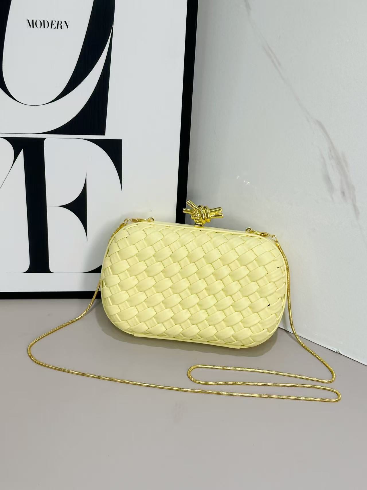 Dinner Woven Box Clutch Layer Leather Original Order Bags