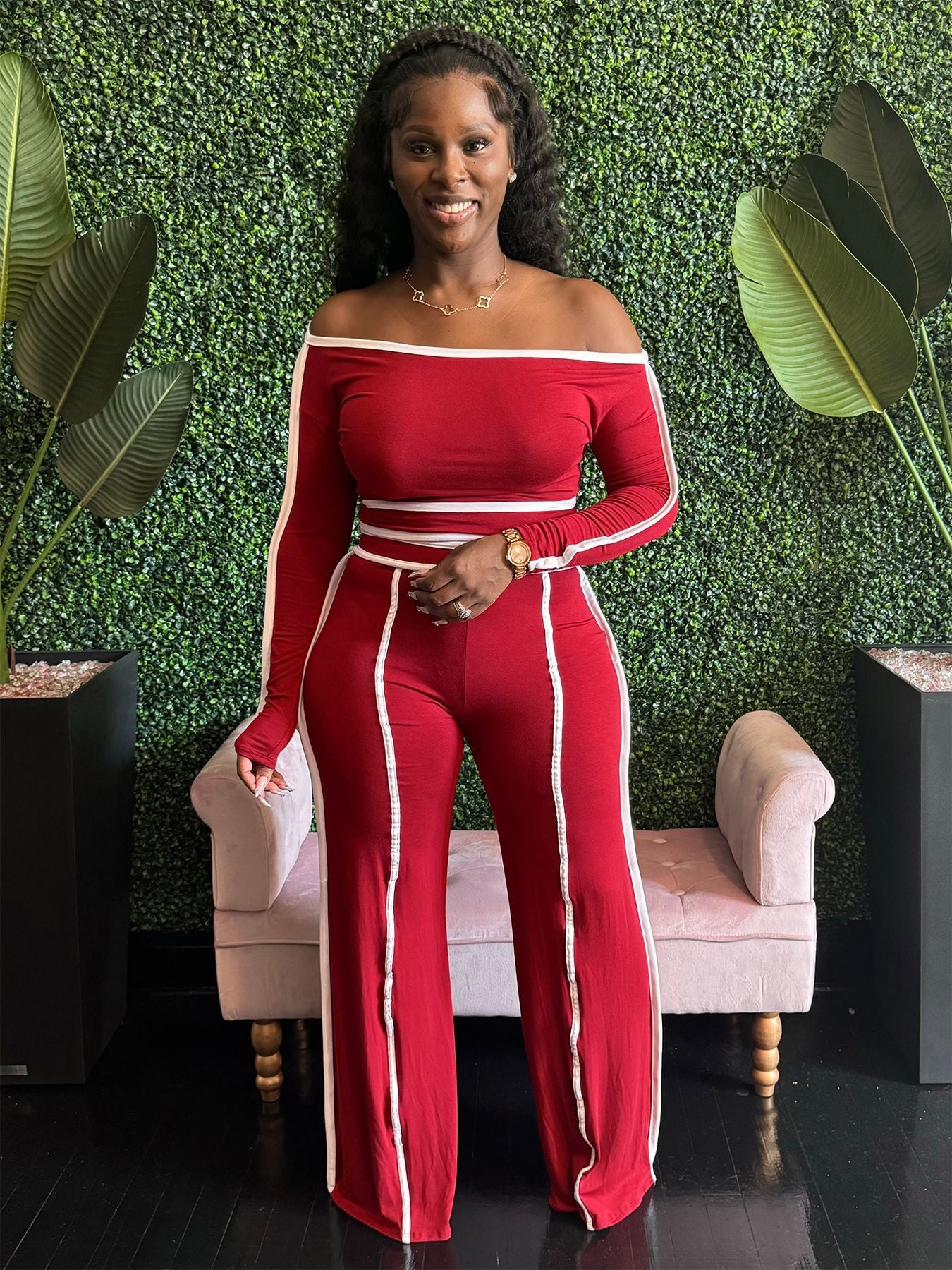 Women's Bright Line High-grade Slim Fit Sexy Hot Contrast Suits