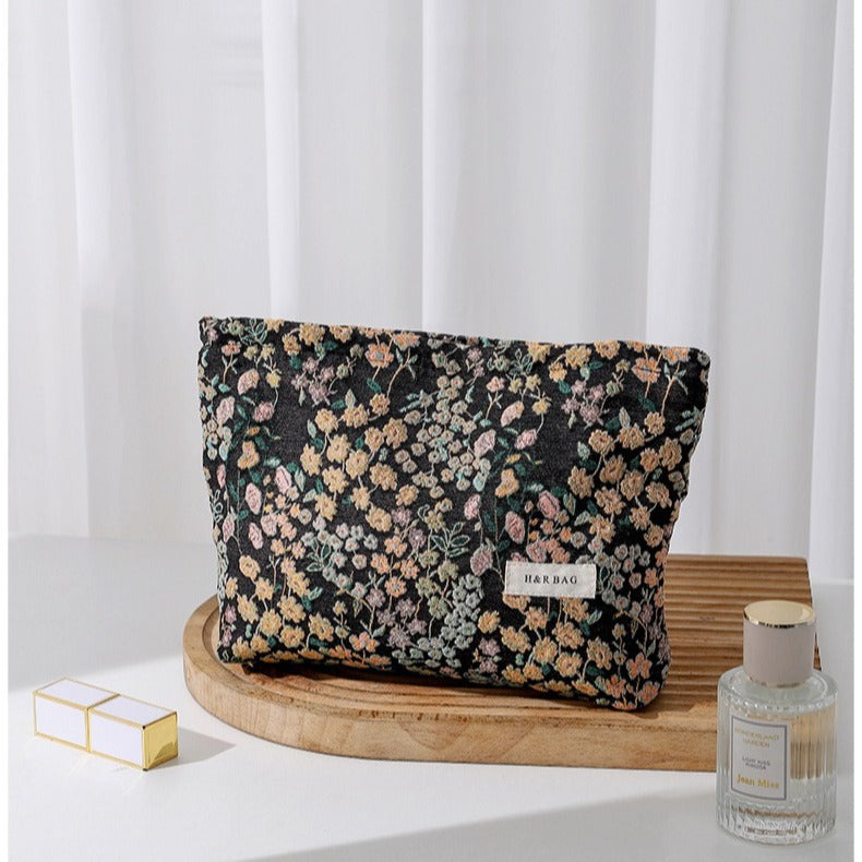 Niche Style Starry Jacquard Portable Makeup Cosmetic Bags