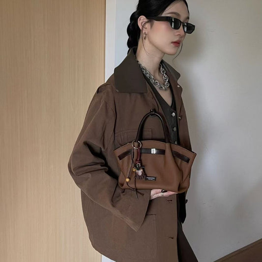 Glamorous Women's High-grade Fashionable Soft Leather Crossbody Bags