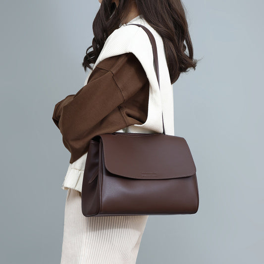 Women's Slouchy Popular Large Capacity Leather Handbags