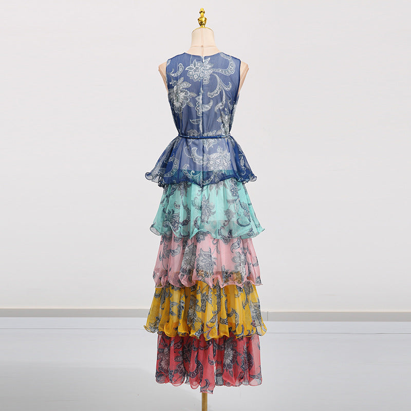 Women's Australian Autumn Halter Sleeveless Design Bohemian Retro Dresses