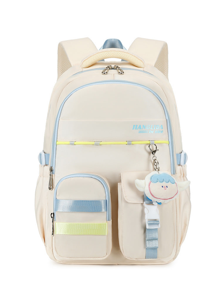 Tuition Korean Style Junior High Color Matching Middle School Students' Schoolbags
