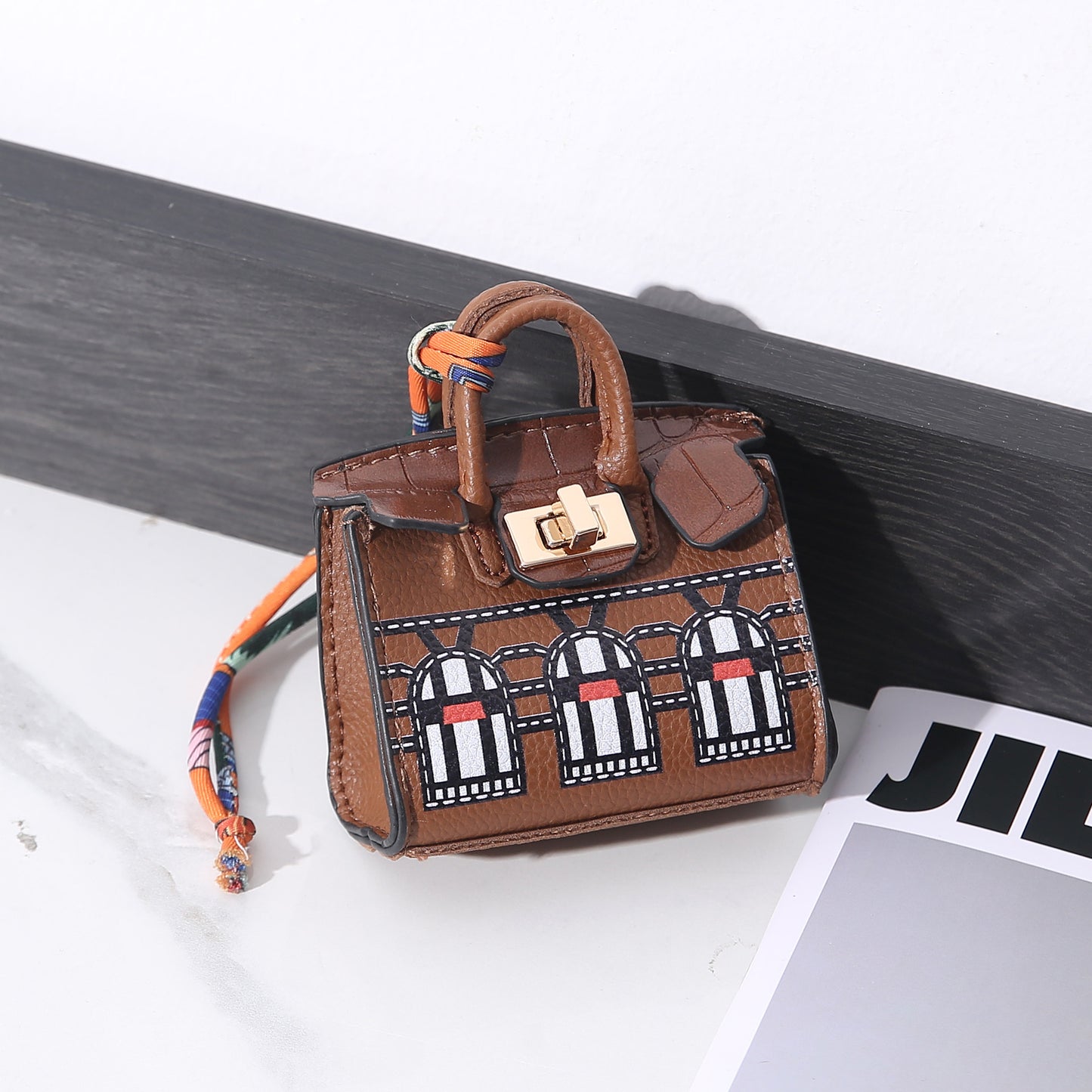 Mini House Portable Carrying Strap Headset Coin Purses