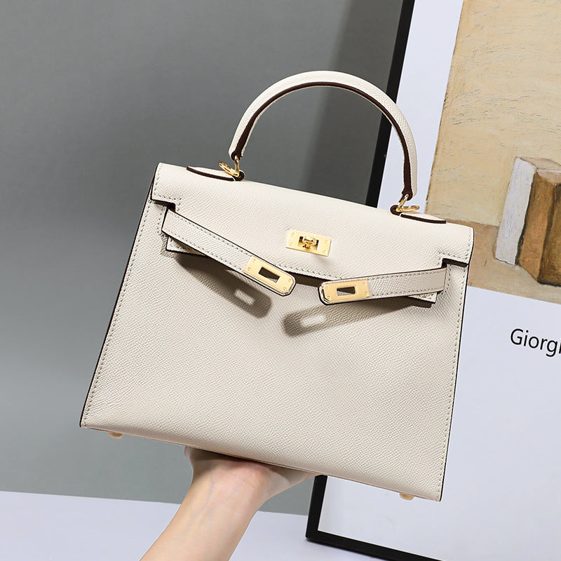 Women's Fashion Kelly Fashionable High-grade Portable Genuine Handbags