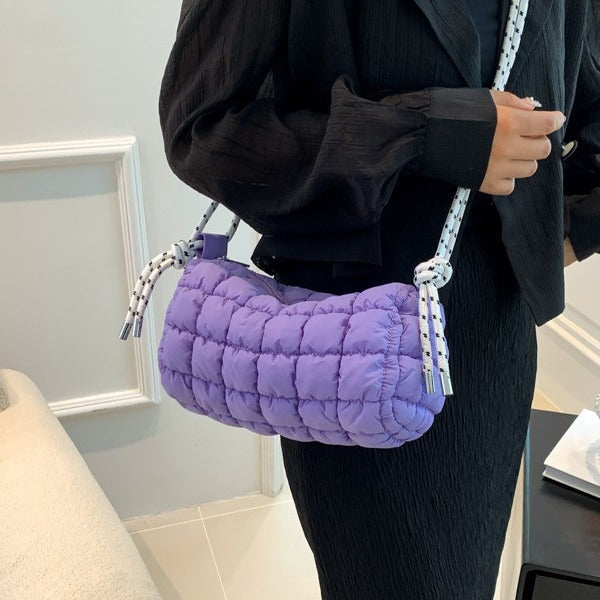 Women's Trendy Bubble Pillow Cotton Jacket Cloud Shoulder Bags