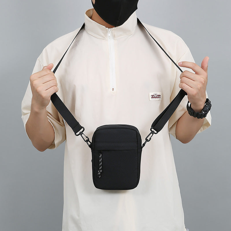 Men's Single Trendy Fashion Oxford Cloth Printed Men's Shoulder Bags