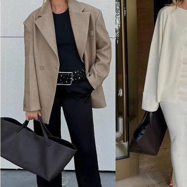 Graceful Minimalist High-grade Simple Large Capacity Handbags