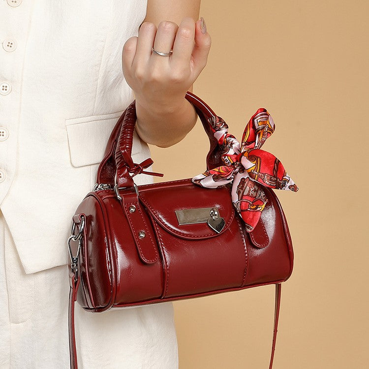 Women's Bright Leather Fashion Hot Commuter Handbags