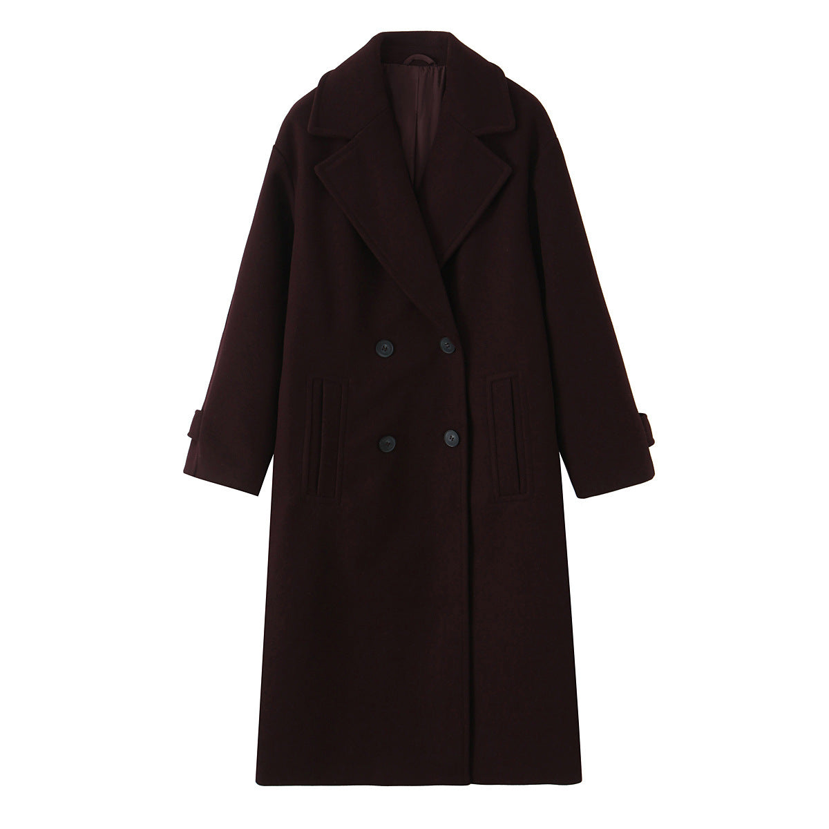 Autumn Loose Soft Double Breasted Overcoat Coats