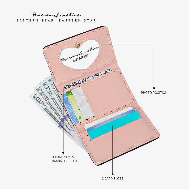 Women's Simple Retro Short Exquisite Cute Ladies Wallets