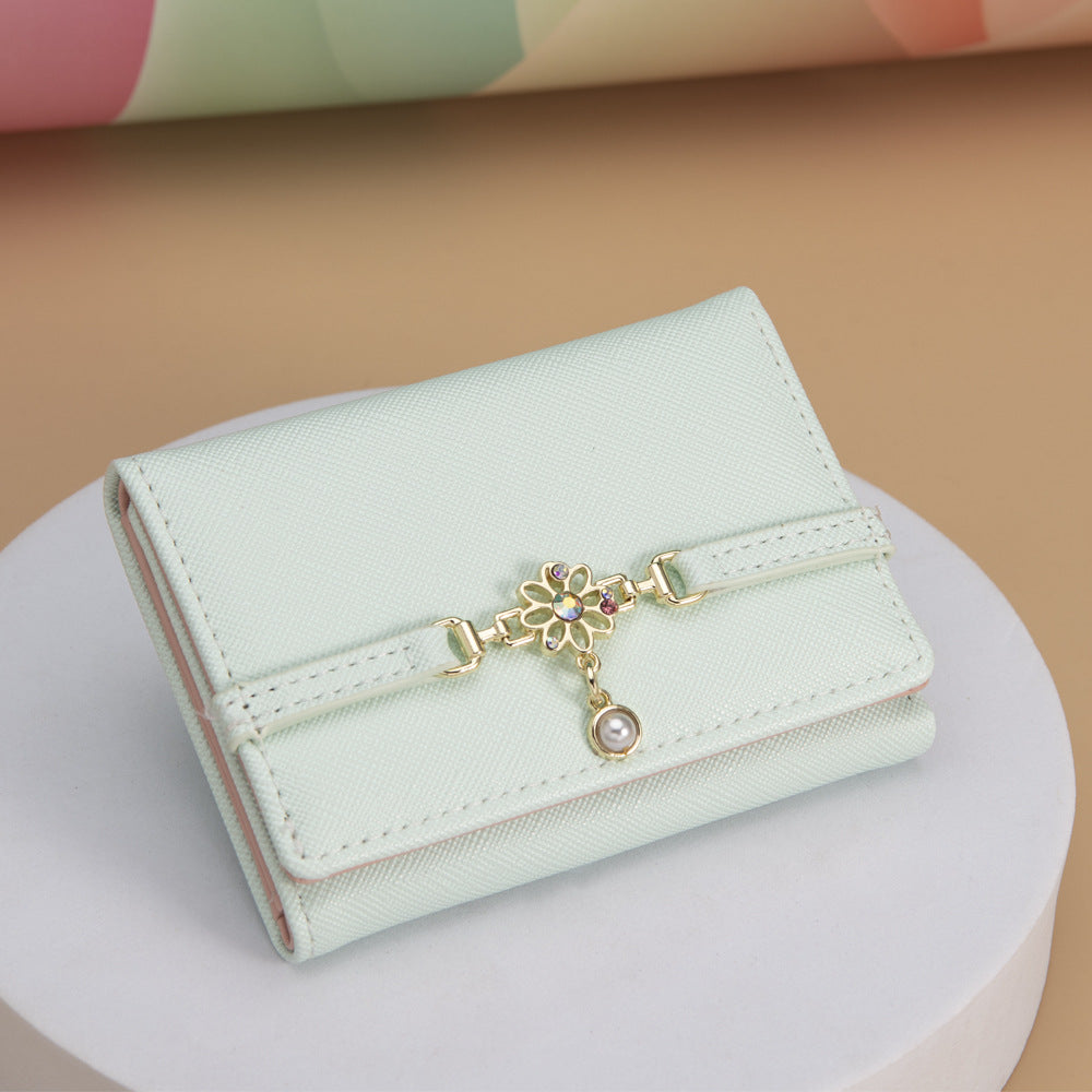 Women's Korean Style Fresh Chain Cartoon Thin Ladies Wallets